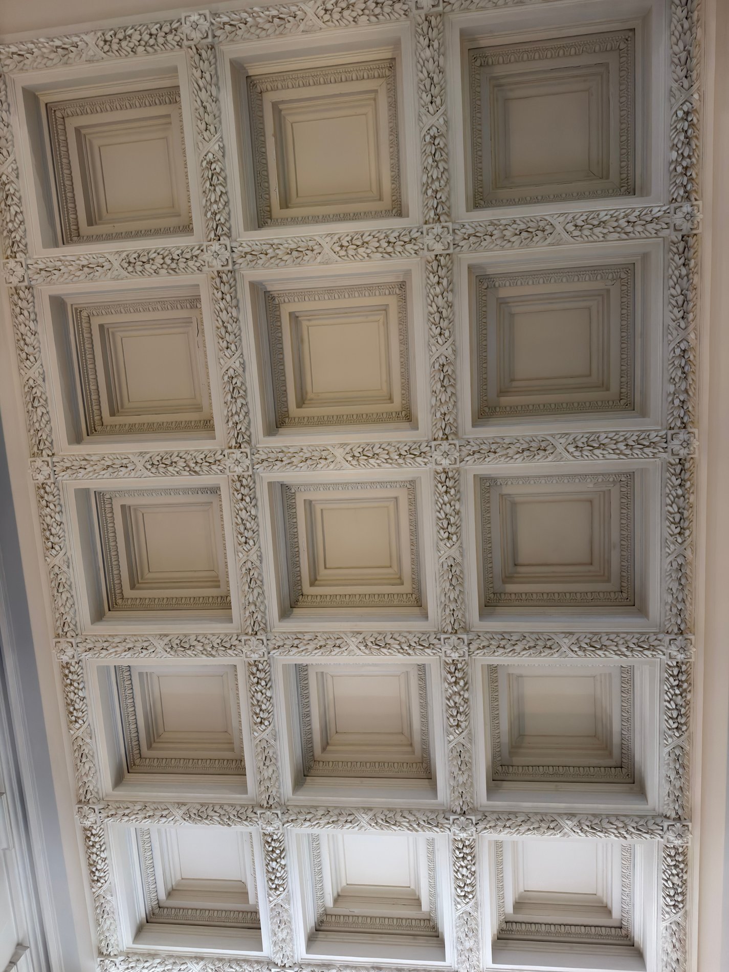 Plafond à caissons haussmannien
