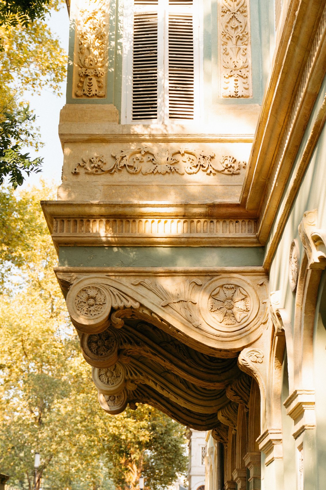 Détail architectural haussmannien